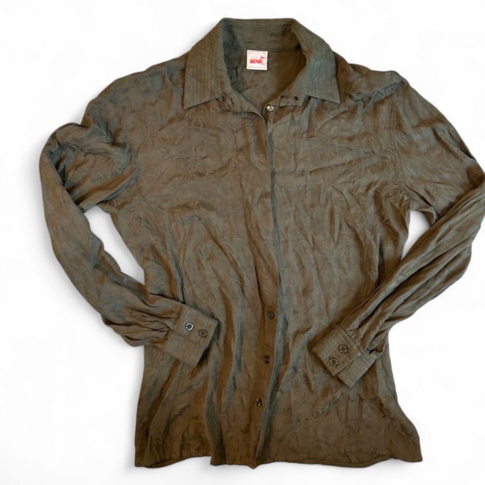 Vintage Mondi Olive Button Down Shirt